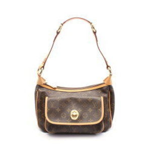 Louis Vuitton Tikal Shoulder Bag Leather Monogram Brown